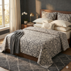 Premium Hand Block Printed Fitted Bedsheet – 100% Pure Cotton King Size (96 x 108 in)