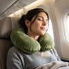 Premium Memory Foam Travel Neck Pillow – Ergonomic Support with Ultra-Soft Velvet Cover