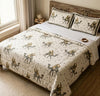 Authentic Jaipur Hand Block Print Cotton Dohar – King Size Boho Summer Quilt / Rajai