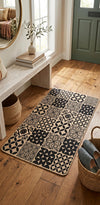 Boho Doormat | Cactus, Geometric Tile & Botanical Designs | Non-Slip Outdoor Welcome Rug