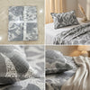 Modern Pattern & Floral King Size Bedsheet (108 x 108 inches) - Premium Printed 3-Piece Set with Ribbon Gift Packaging