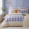 Luxury 108 x 108 King Size Bedsheet | Golden & Silver Shimmer Print | 100% Cotton Extra Large Bedding
