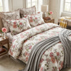 Modern Elegant Vibrant Floral King Size Bedsheet – 100% Pure Cotton (108 x 108 in) with 2 Pillow Cases