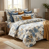 Modern Elegant Vibrant Floral King Size Bedsheet – 100% Pure Cotton (108 x 108 in) with 2 Pillow Cases