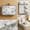 Premium 5-Piece Complete Bedding Set: 1 Double Bedsheet, 2 Pillow Covers & 2 Cushions with Fillers Included