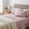Modern Pattern & Floral King Size Bedsheet (108 x 108 inches) - Premium Printed 3-Piece Set with Ribbon Gift Packaging