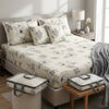 Premium 5-Piece Complete Bedding Set: 1 Double Bedsheet, 2 Pillow Covers & 2 Cushions with Fillers Included