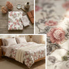 Modern Elegant Vibrant Floral King Size Bedsheet – 100% Pure Cotton (108 x 108 in) with 2 Pillow Cases