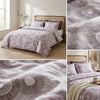 Modern Geometric Abstract King Size Bedsheet – 100% Pure Cotton (108 x 108 inches) with 2 Pillow Covers