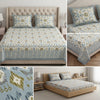 Abstract Jaipuri Hand Block Print King Size Bedsheet – 100% Pure Cotton (108 x 108 in) with 2 Pillow Covers
