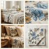 Modern Elegant Vibrant Floral King Size Bedsheet – 100% Pure Cotton (108 x 108 in) with 2 Pillow Cases