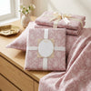 Modern Pattern & Floral King Size Bedsheet (108 x 108 inches) - Premium Printed 3-Piece Set with Ribbon Gift Packaging