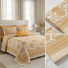 Mughal King Jaipuri Hand Block Print Cotton Bedsheet – Super King Size (108 x 108 in) with Matching Pillow Covers