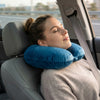 Premium Memory Foam Travel Neck Pillow – Ergonomic Support with Ultra-Soft Velvet Cover