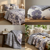 Double-Sided Reversible Comforter - Double Bed, Ultrasonic Stitched Glazed Cotton with Pure Fiber Filling