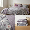 Double-Sided Reversible Comforter - Double Bed, Ultrasonic Stitched Glazed Cotton with Pure Fiber Filling