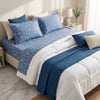 Modern Pattern & Floral King Size Bedsheet (108 x 108 inches) - Premium Printed 3-Piece Set with Ribbon Gift Packaging