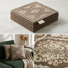 Luxury Shimmer Gold Embossed Cushion Covers (Set of 5) – 18" x 18" Premium Decorative Throw Pillow Cases